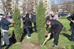 Общинари засадиха 130 дръвчета в Стара Загора_4